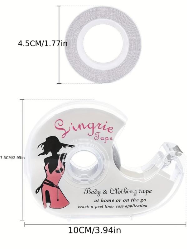 Women's Clear Double Sided Anti-glare Silicone Sticker, Self-adhesive Invisible Clothes Tape, Summer Lingerie Accessories for Daily Use, Summer Wear 2024